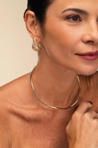 Colar Aro Dourado Onda
