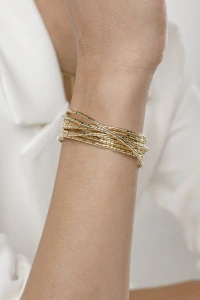 Colar/Pulseira Dourada Canutilhos
