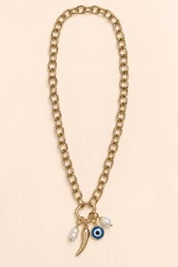 Colar Amor em Elos Banho Ouro 18K