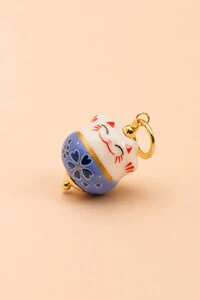 Pingente Gatinho Da Sorte Banho Ouro 18K