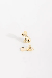 Tarraxa Coração Banho Ouro 18k.