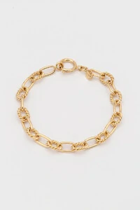 Pulseira Dourada Mix de Elos