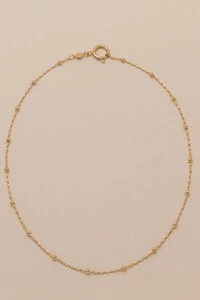Colar Curto Vitta Dourado Esferas