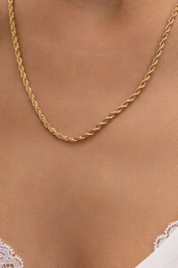 Colar Cordão Baiano Slim Banho Ouro 18K