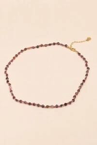 Colar Choker Safira Mini Zircônia Banho Ouro 18K