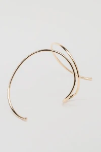 Pulseira Bracelete Dourada Fio Aberto