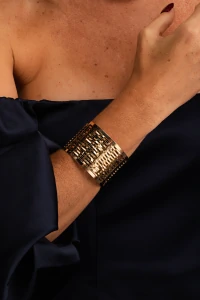 Pulseira Bracelete Fio Laminado
