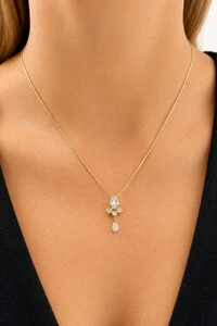 Colar Banho Ouro 18K Zircônias Cristal
