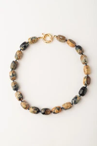 Colar Curto Agatha Mescla Bahia Banho Ouro 18K