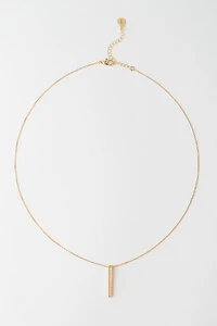 Colar Palito Zircônia Banho Ouro 18k