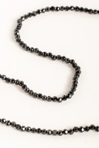 Colar Fio Micro Zircônia Preta Banho Ouro 18k
