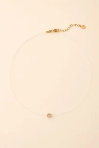 Colar Choker Nylon Ponto de Luz
