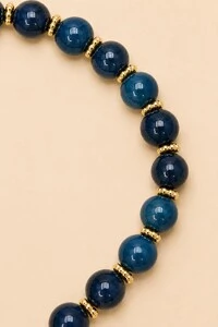 Pulseira Liza Apatita Banho Ouro 18K