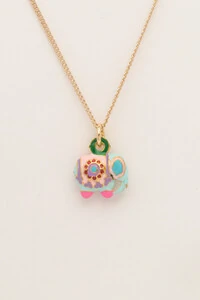 Pingente Elefante Esmaltado