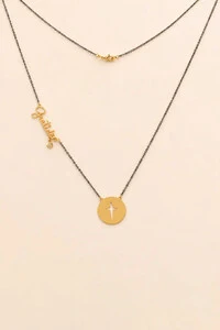 Colar Gratidão Banho Ouro 18k