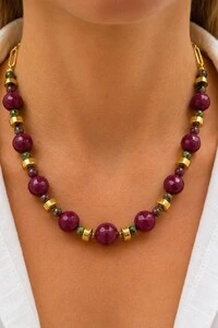 Colar Curto Veronica Banho Ouro 18K
