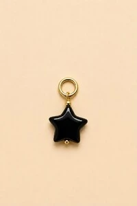 Pingente Estrela Murano Banho Ouro 18K