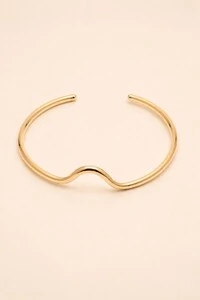 Pulseira Dourada Curva Antebraço