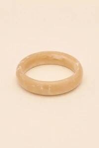 Pulseira Resina Mescla Bege
