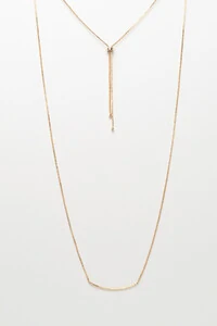 Colar Veneziana Palito Banho Ouro 18K