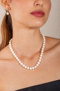 Colar Pérola Shell Curto Banho Ouro 18k