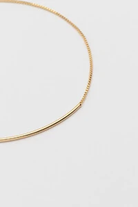 Pulseira Veneziana Palito Banho Ouro 18K