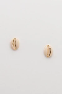 Brinco Dourado Búzio Resina