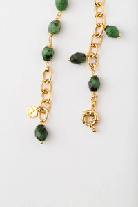 Pulseira Dourada Elos Rubizoisita
