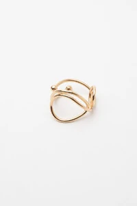 Anel Dourado Fio Orgânico