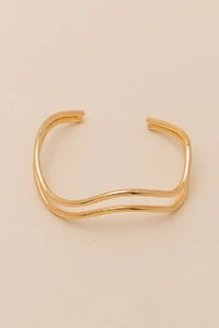 Pulseira Dourada Gaia Fio Duplo