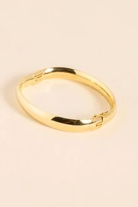 Pulseira Bracelete Largo Banho Ouro 18k