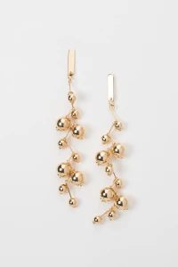 Brinco Zig Zag Bubbles Dourado