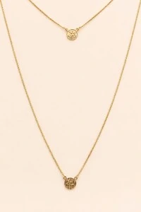 Colar Escapulário São Miguel Banho Ouro 18K