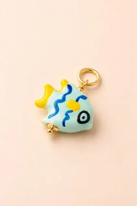 Pingente Peixe Banho Ouro 18K