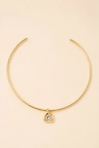 Colar Aro Dourado Vesúvio Zircônia Cristal