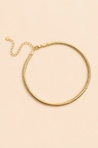 Colar Choker Snake Dourado