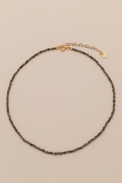 Foto Colar Biarritz Mini Zircônia Verde Banho Ouro 18K