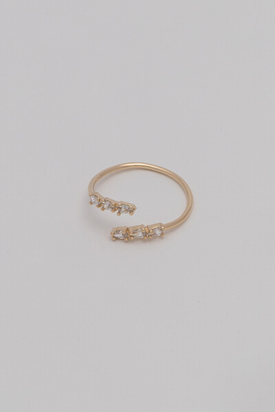 FotoAnel Encontro Zircônia Banho Ouro 18K