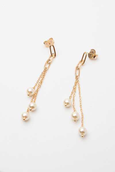 FotoBrinco Dourado Elo com Pérolas