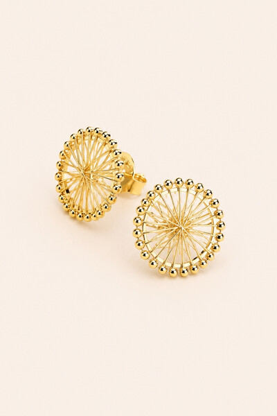 Foto Brinco Pizza Com Bolinhas Banho Ouro 18k