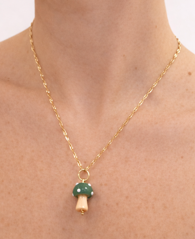 FotoPingente Cogumelo Da Sorte Banho Ouro 18K