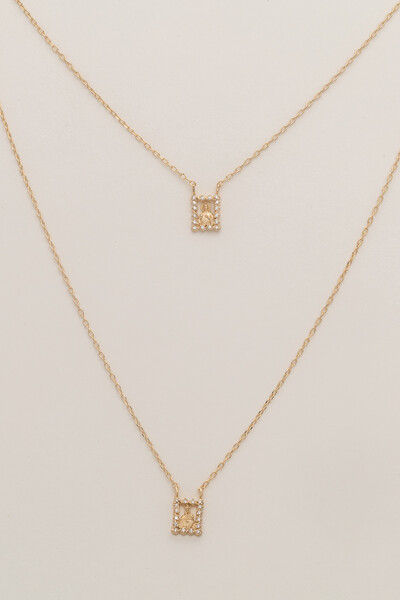 FotoColar Escapulário Zircônia Banho Ouro 18k