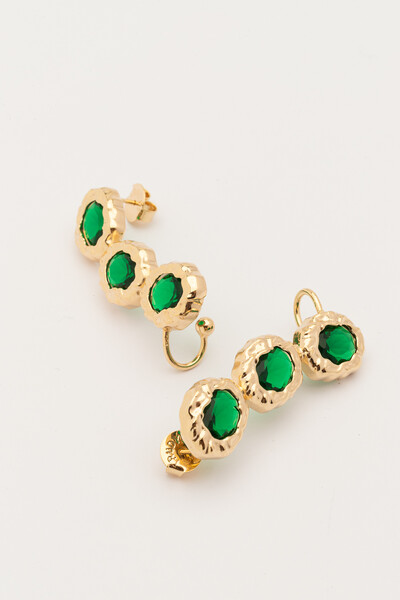 FotoBrinco Dourado Earcuff Amazonas Verde