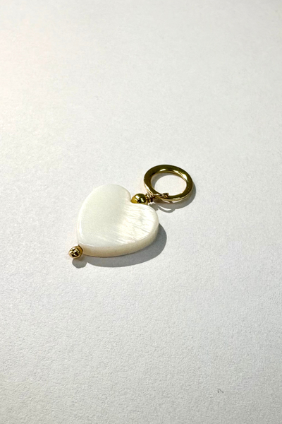 Foto Pingente Coração Madrepérola Banho Ouro 18K