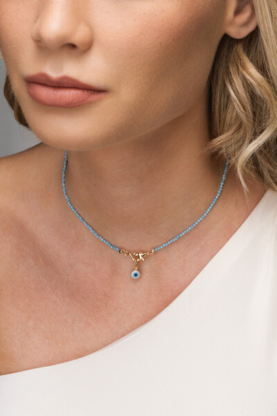 Foto Colar Choker Mini Zircônia Banho Ouro 18K