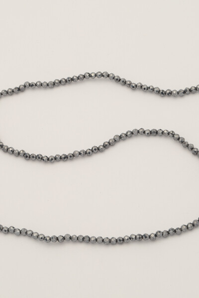 FotoColar Prateado Choker Hematita