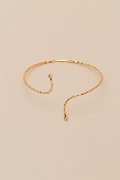 Foto Pulseira Dourada Vitta Encontro Zircônia