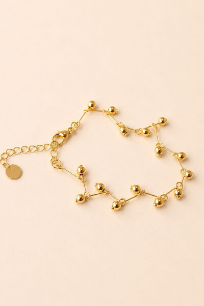 Foto Pulseira Dourada Zig Zag Bubbles Baby