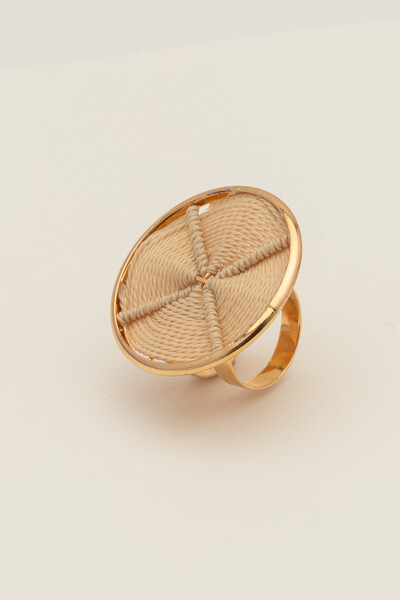 FotoAnel Dourado Aro Palha