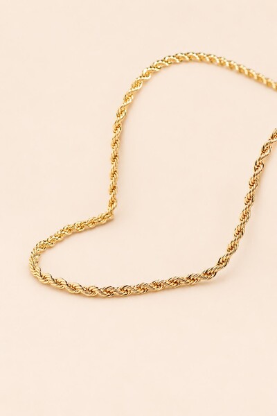 Foto Colar Cordão Baiano Banho Ouro 18K